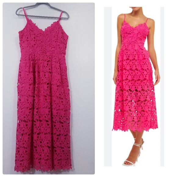 Endless Rose Pink Lace Dress - Picture 1 of 12